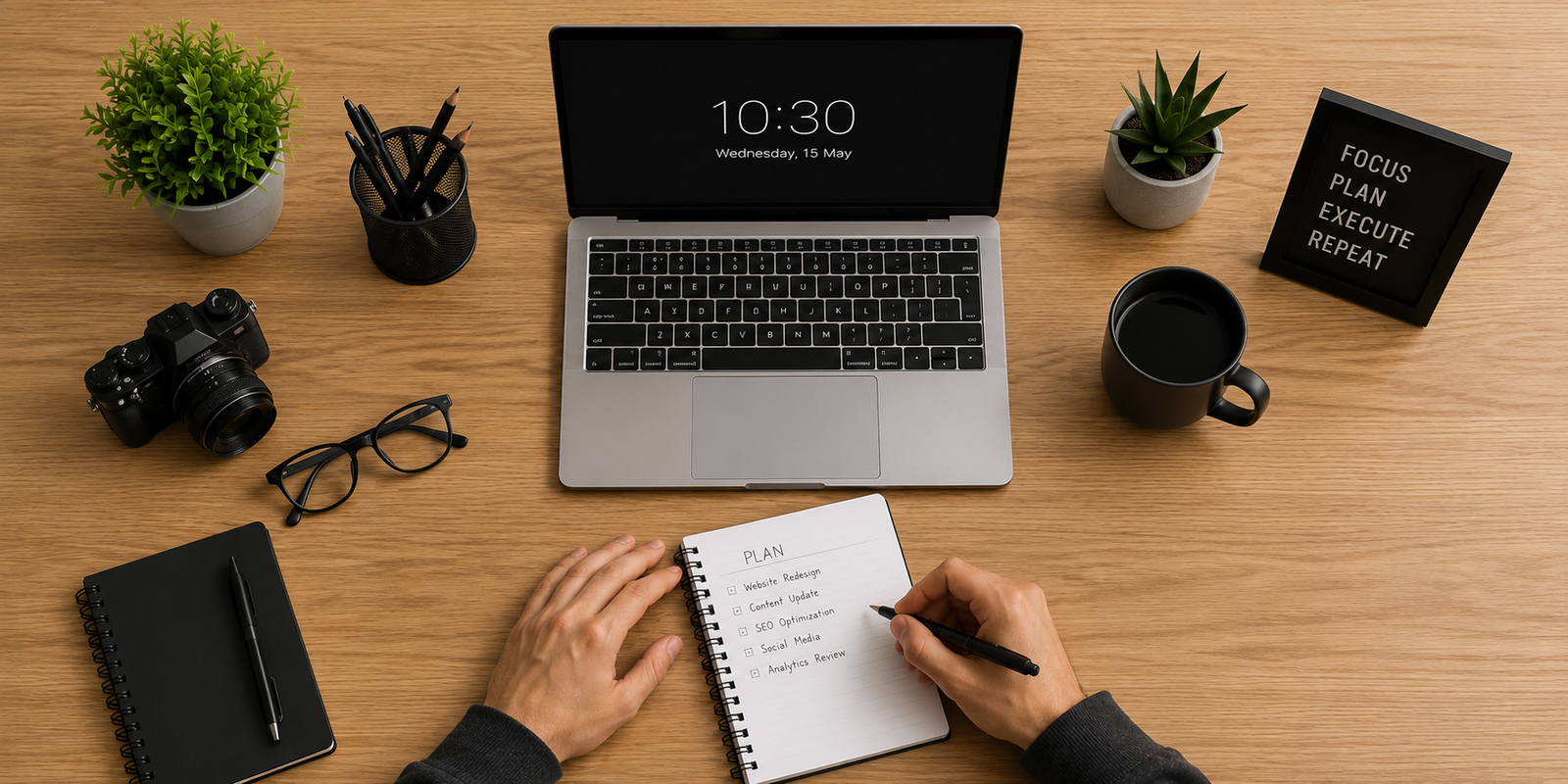 Office Desk Banner